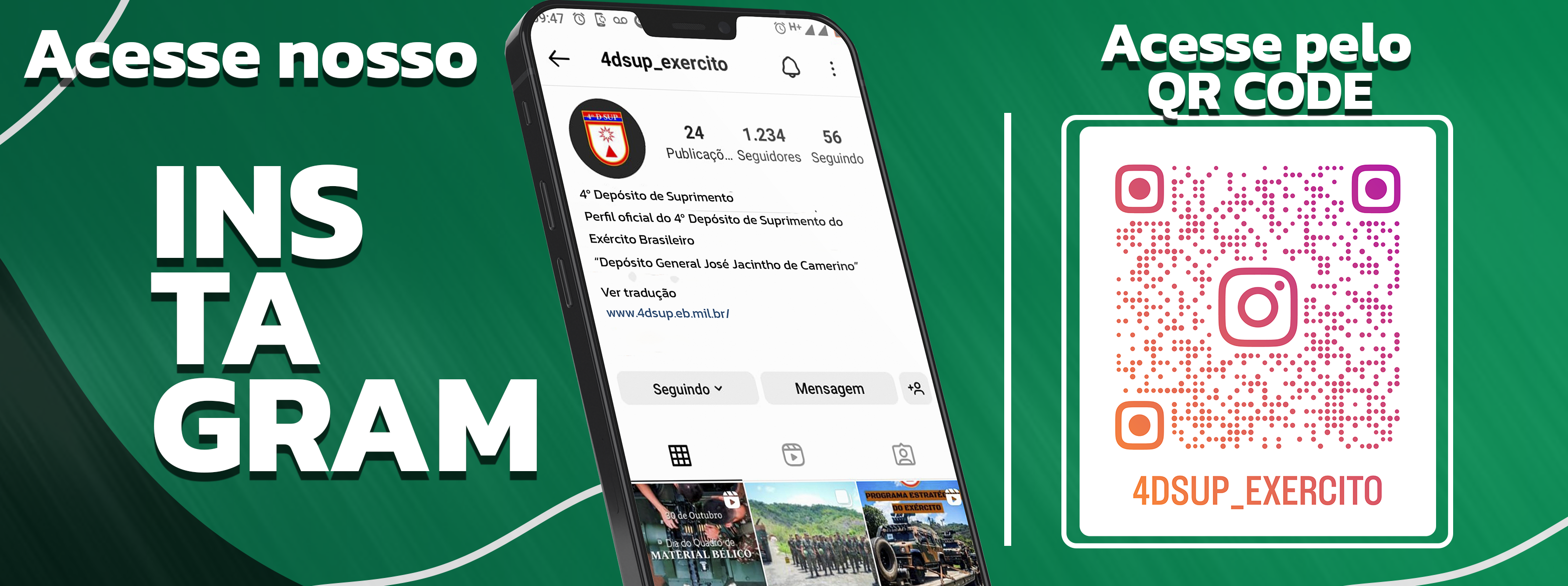 Acesse o Instagram Oficial do 4º D Sup